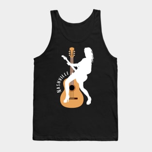 City of Music Nashville Tennessee guitar home of country music USA city break Tank Top